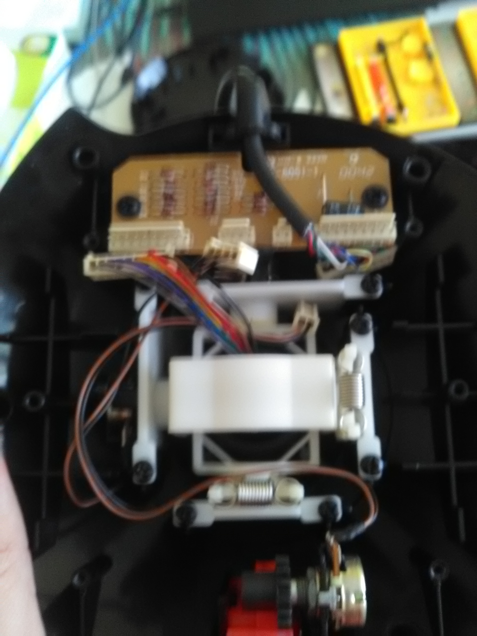 Interieur du joystick brut