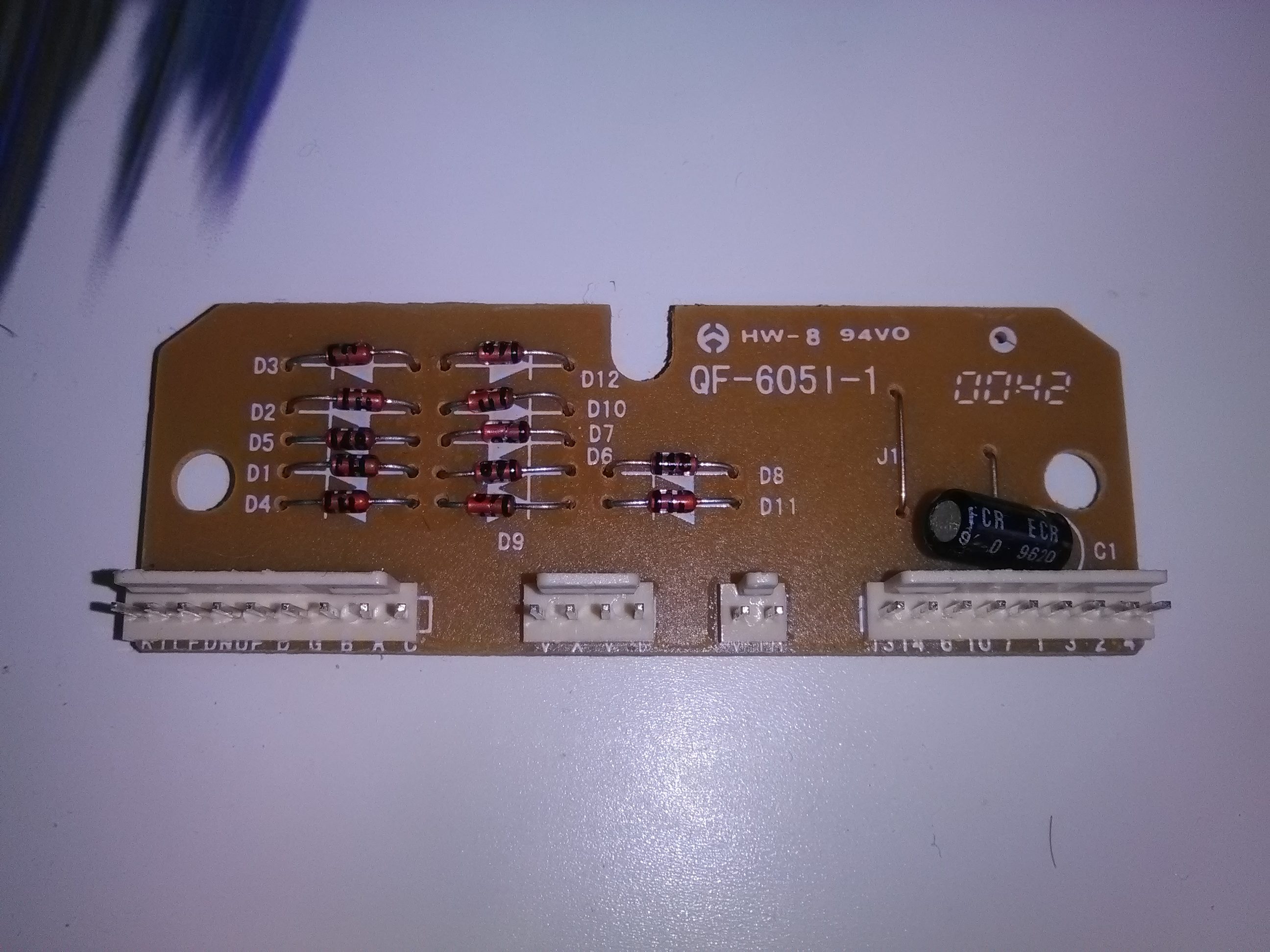 Carte analogique du joystick